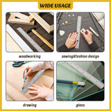 Ctosree 12 Pcs Engineer Metric Ruler with Inch Graduations 1/8, 1/16, 1/32, 1/64'' Machinist Ruler Millimeter Ruler Woodworking Ruler Stainless Steel Ctosree