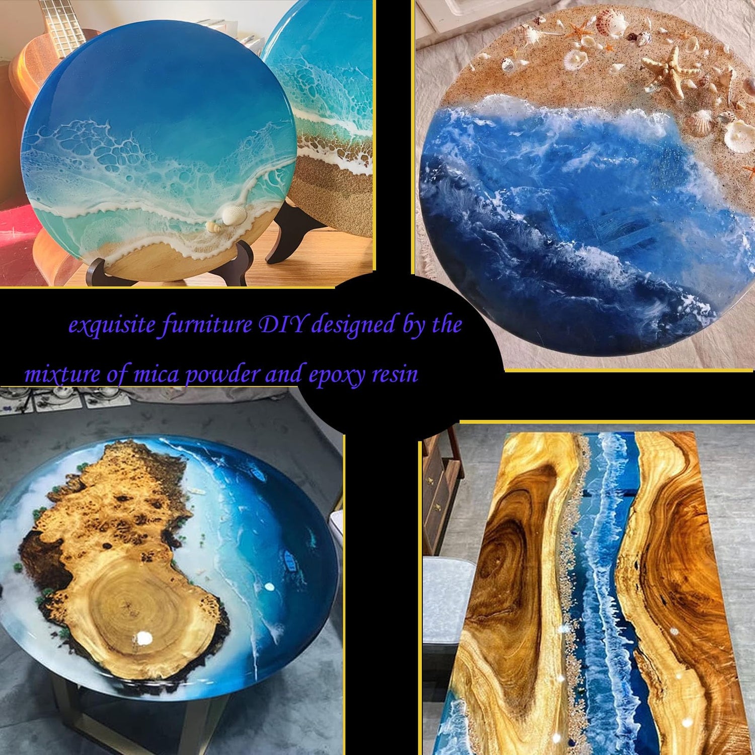 Mica Powder Set - 15 Colors Pearlescent Powder Natural Cosmetic Grade Pigment for Epoxy Resin, Soap Making, Lip Gloss, Bath Bomb and DIY Craft, SEISSO