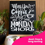 Chalkola Trendy Art Bundle - 6 White + 10 Bold Colors Liquid Markers Chalkola