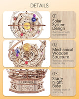 ROKR Starry Night 3D Musical Box Puzzle Kit for Adults and Teens ROKR