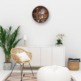 Wooden Crescent Sun Moon Shelf Wall Decor - Decorative Boho Home Hanging Display Shelf for Bedroom, Dorm, Nursery - Easy Mount Storage for Crystals Nimpro