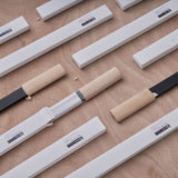 HERMIT TOOLS Wood Carving Tools with Sheath Woodworking Tool 5.1" Draw knife Wood Chisels Wood Draw Knife Woodworking Drawing Tools Fleshing Knife HERMIT TOOLS