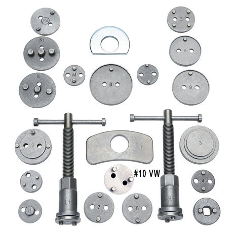 8MILELAKE Disc Brake Caliper Compressor Wind Back Tool 24pc Professional Caliper Tool Set 8MILELAKE