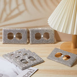 Kathfly 10 Pcs Silver Shiny Wall Plate Rhinestones Outlet Covers Decorative Bling Socket Covers for Outlets Glitter Wall Socket Cover for Room Home Kathfly