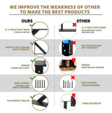 Anti Sag Gate Kit and Gate Latch - Gate Corner Bracket with Gate Hinges Heavy Duty for Wooden Fences-No Sag Gate Corner Brace Bracket for Doors, TANIVO