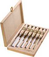 Kirschen 1101000 6-Piece Chisel Set in Wood Box Kirschen