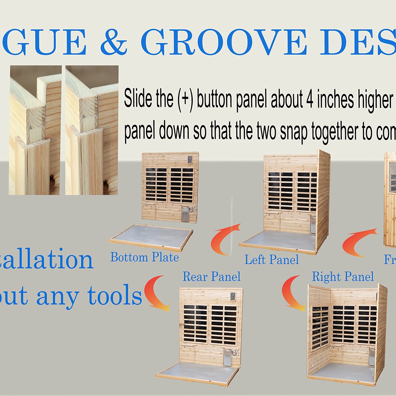 LTCCDSS Outdoor Far Infrared Sauna 4 Person | Withstand Temp -5℉-104℉, Outdoor Indoor Wooden Sauna Room for Home-12 Low EMF Boards-Canadian LTCCDSS