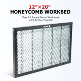 OMTech Honeycomb Laser Bed, 12x20 Inch Metal Honeycomb Working Table for CO2 Laser Engravers and Cutters, Laser Honeycomb Workbed with 0.4" Holes OMTech