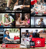 330 Piece First Aid Kit, Premium Waterproof Compact Trauma Medical Kits for Any Emergencies, Ideal for Home, Office, Car, Travel, Outdoor, Camping, THRIAID