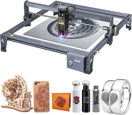 Creality CR-Laser Falcon 10W Laser Engraver,10W Effect Laser Cutter, Laser Engraver with Safe Gyroscope, one Button Control, Engraving for Wood and Creality