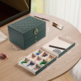 coobest 3 Layer Jewelry Box, Jewelry Holder Organizer with Jewelry Organizer Drawer, Large Jewelry Boxes & Organizer with Velvet Earring Organizer, coobest