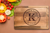 Personalized Cutting Board, Perfect Gifts for Couples or Parents, Customizable Christmas Gifts, Wedding, Anniversary, House Warming Gift Idea, Wooden Kenzal Customized