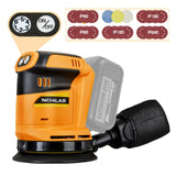 Random Orbital Sander Cordless Brushless Motor 6 Speeds Max 13500RPM, 5” Electric Sander with Dust Collector for Dewalt Battery, (Battery Not Nichilas