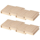 ArtMinds 9.75" Unfinished Wooden Book Box by Make Market - Ready-To-Decorate Wood Box for Trinkets, Coins, Jewlery, Valuables - Bulk 8 Pack Make Market