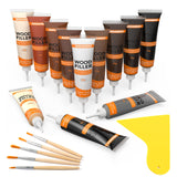 NADAMOO Wood Furniture Repair Kit Wood Filler Scratch Repair Furniture Touch Up Kit Cover Surface Scratch for Wooden Floor Table Door Cabinet Veneer, NADAMOO