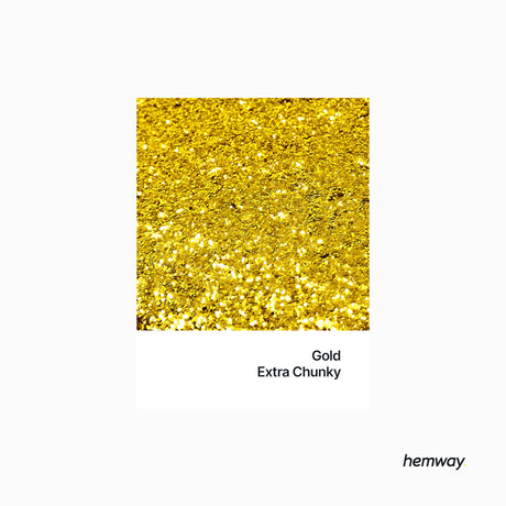 Hemway Polyurethane & Epoxy Resin Glitter 100g / 3.5oz Metallic Crystal Flake Additive for Flooring Jewelry Tumblers Glass Pigment - Extra Chunky Hemway