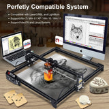 ORTUR Laser Engraver, Laser Master 2 S2 LF, 5.5W Output Laser Engraving Cutting Machine, 0.17 * 0.25mm Fixed-Focus Compressed Spot Eye Protection Ortur