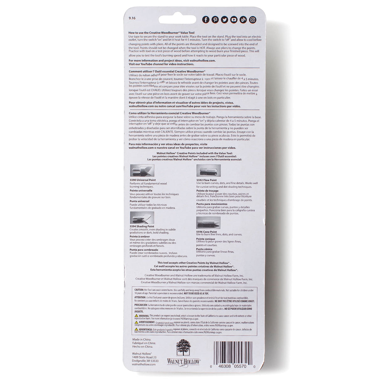 Walnut Hollow Creative Woodburner Introduction Value Pen for Beginner and Intermediate Woodburning, 4 Tips Walnut Hollow