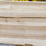 Outsunny Raised Garden Bed with 3 Planter Box, Elevated Wooden Plant Stand with Drainage Holes, for Vegetables, Herb and Flowers, Natural Outsunny