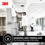 3M All-In-One Respirator, Best for Sanding, Fiberglass, Drywall, Painting, N95, Exhalation Valve Helps Direct Exhaled Air Downward, Relief From Dusts 3M Safety