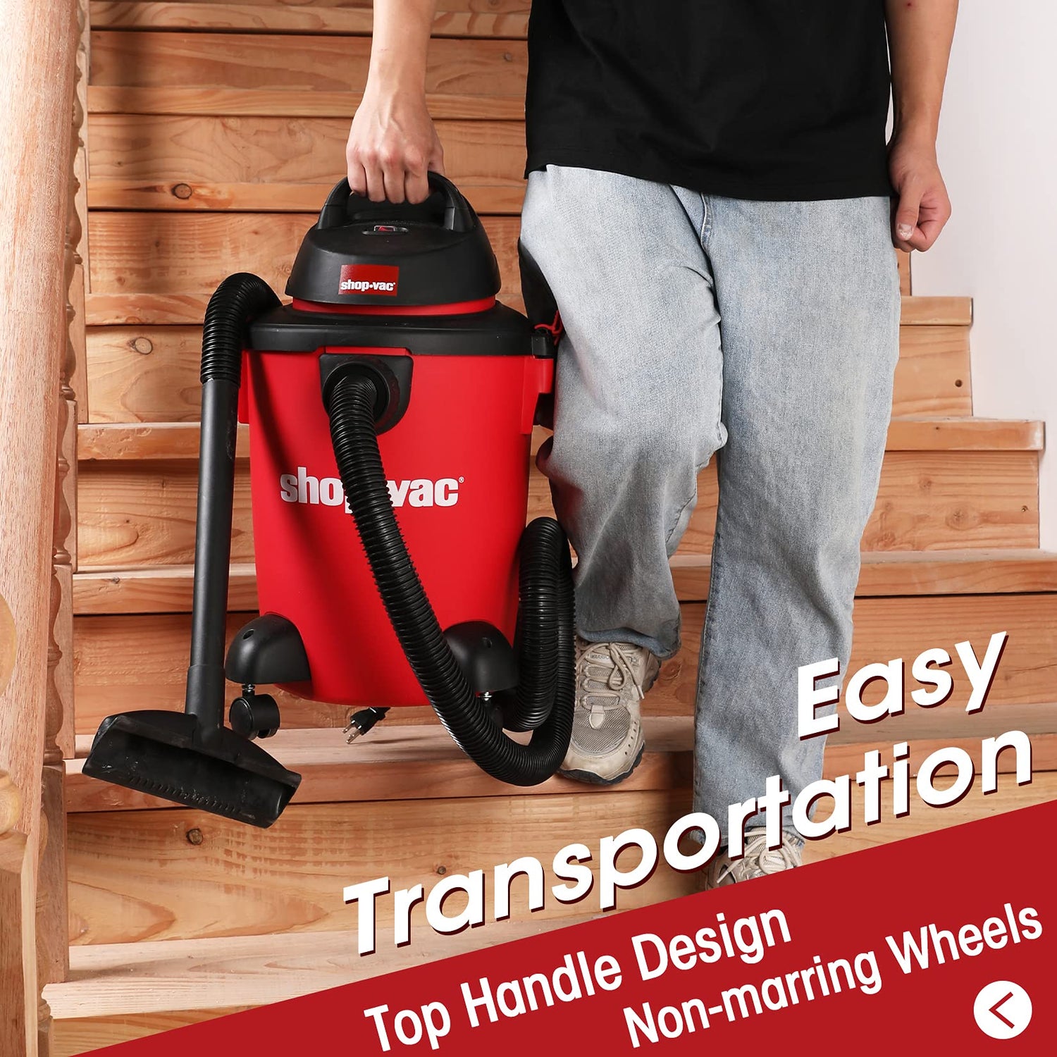 Shop-Vac 6 Gallon 3.0 Peak HP Wet Dry Vacuum, 3 in 1 Function Heavy-Duty Shop Vacuum with Filters, Attachments, Ideal for Home, Jobsite, Garage, Car Shop-Vac
