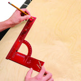 Milescraft 8410 MC-Square300 (imperial) - Aluminum Framing and Woodworking Square Milescraft