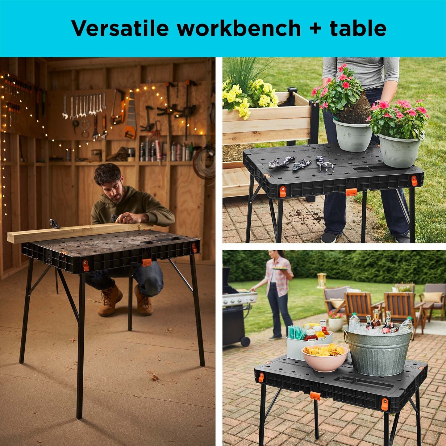 BLACK+DECKER Workbench, Work Table, Portable and Versatile (BDST11552) - WoodArtSupply