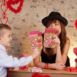 WATINC 30PCS Valentine’s Day Love Candy Jar Craft Kit, Make Your Own Valentines Thankful Candy Mason Jar, DIY Love Heart Candy Jar Decor Craft WATINC