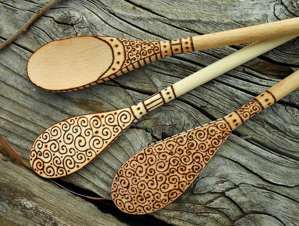 Kitchen Wooden Spoons Mixing Baking Serving Utensils Puppets 12 In - 12 Pack ROUNDSQUARE