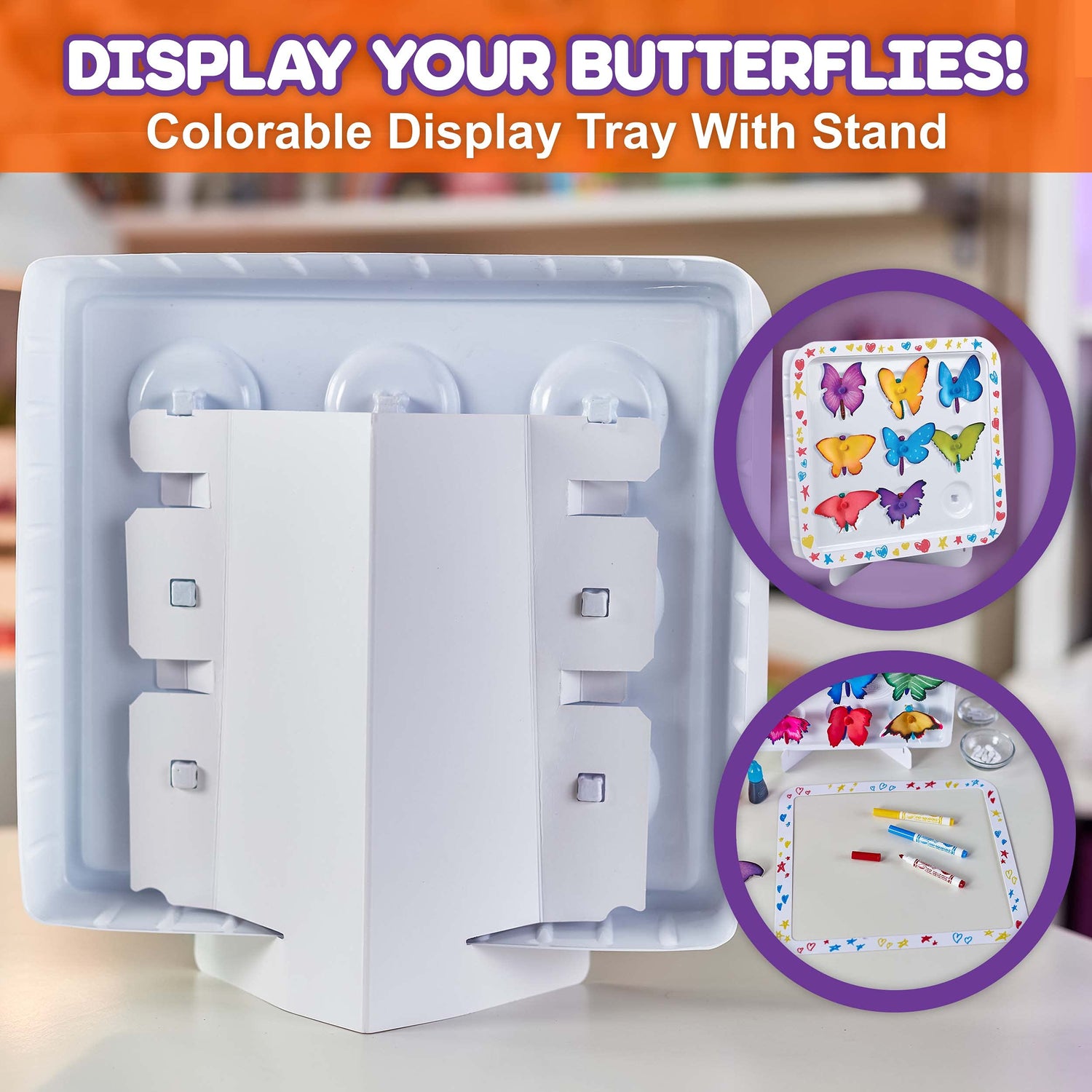 Crayola Paper Butterfly Science Kit, STEAM Toy, Gift for Kids, Ages 7, 8, 9, 10 Crayola