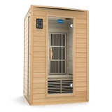 Durasage 2-Person Carbon Infrared Sauna - Canadian Hemlock Wooden Sauna - 1700 Watts - Premium Stereo Sound Durasage