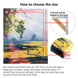 YCDC Canvas Wood Stretcher Bars Painting Wooden Frames for Gallery Wrap Oil Painting Posters, Modern Life Accessory, 16"x20"/40.6x50.8cm YCDC