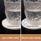 30 Pieces 4 Inch Round Blank Ceramic Coasters, Unglazed Ceramic Tiles Coasters, Ceramic Tiles with Cork Backing Pads for Painting, DIY Crafts, GNIEMCKIN