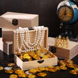 Yookeer Unfinished Wooden Boxes with Hinged Lid Wood Bulk Box for Crafts Rectangle Keepsake Box Front Clasp Wooden Storage Box for Crafts Paint DIY Yookeer