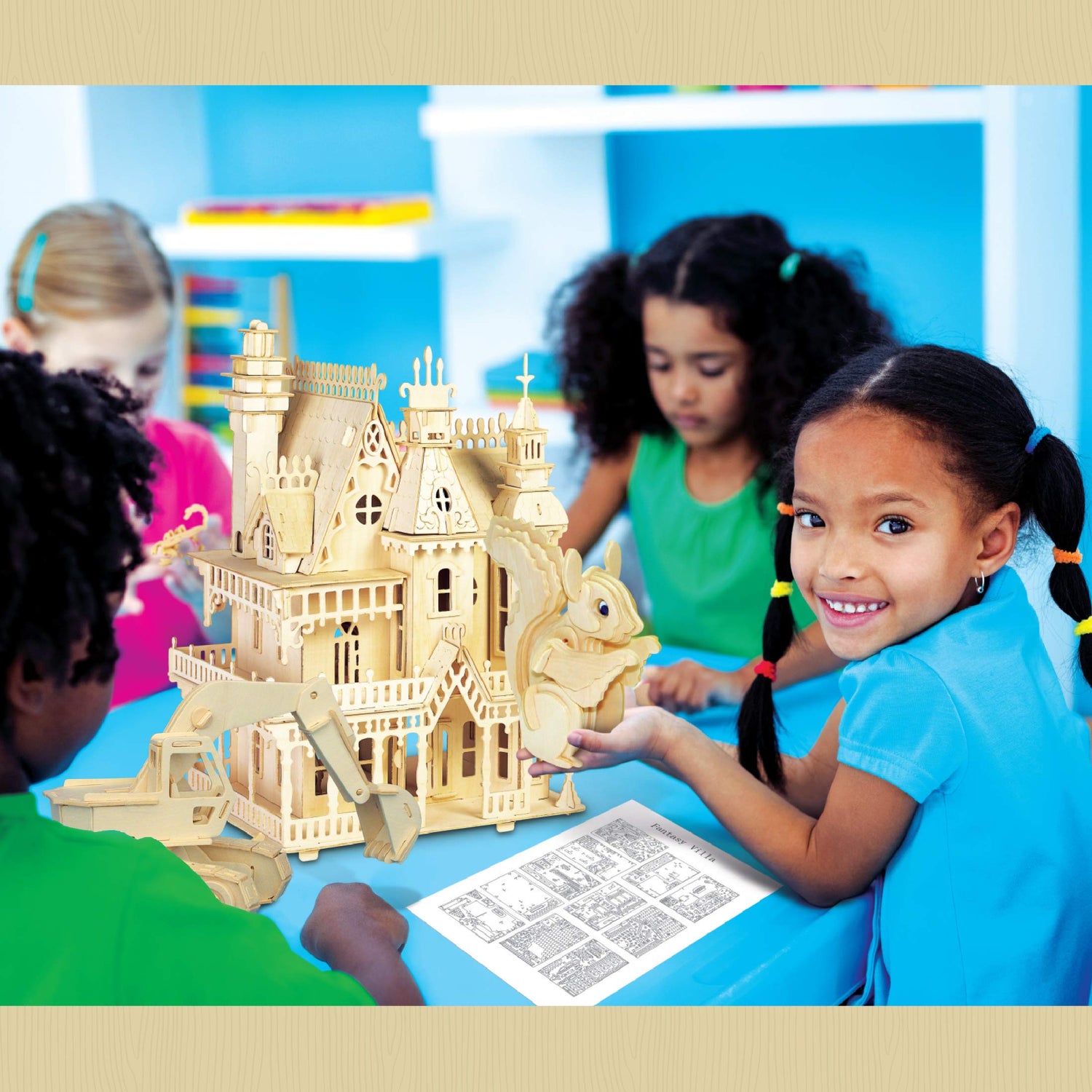 Puzzled 3D Puzzle Motorcycle Wood Craft Construction Model Kit, Fun & Educational DIY Wooden Toy Assemble Model Unfinished Crafting Hobby Puzzle to Puzzled