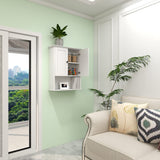 OONNEE White Bathroom Wall Cabinet 24x30 Inch Over Toilet Storage Cabinet Wall Mounted Wooden Medicine Cabinet with Adjustable Shelf, 2-Door Wall OONNEE