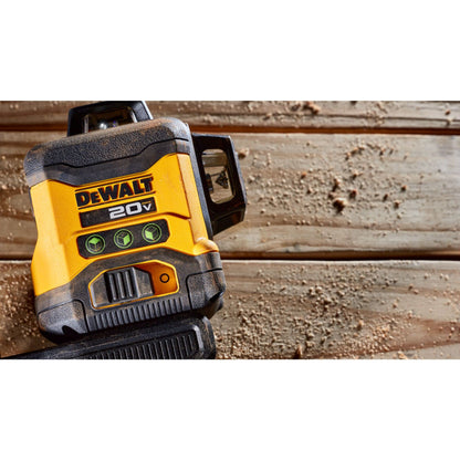 DEWALT 20V MAX Laser Level, Cross Line Laser, 3X360, Green, Bare Tool Only (DCLE34031B),Black - WoodArtSupply