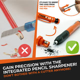 THORVALD 6-in-1 Carpenter Square - 180mm T Square Multi-Purpose Carpenter Tools with Wrench, Square, Protractor, Ruler, Graduated Marking Gauge, THORVALD