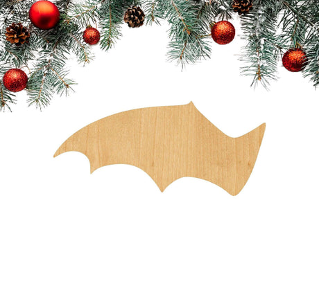 3 Pcs Bat Wing Supply 3" Wooden Shape Ornaments Unique Unpainted Smooth Surface Unfinished Laser Cutout Wood Sheets Boards for Crafts 1/8 Inch Thick Generic