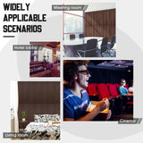 Frienda 6 Pcs 47.2 x 23.6 Inch Acoustic Wood Wall Panels Decorative Soundproof Wall Panels 3D Slat Wood Panels for Home Office Cinema Interior Wall Frienda