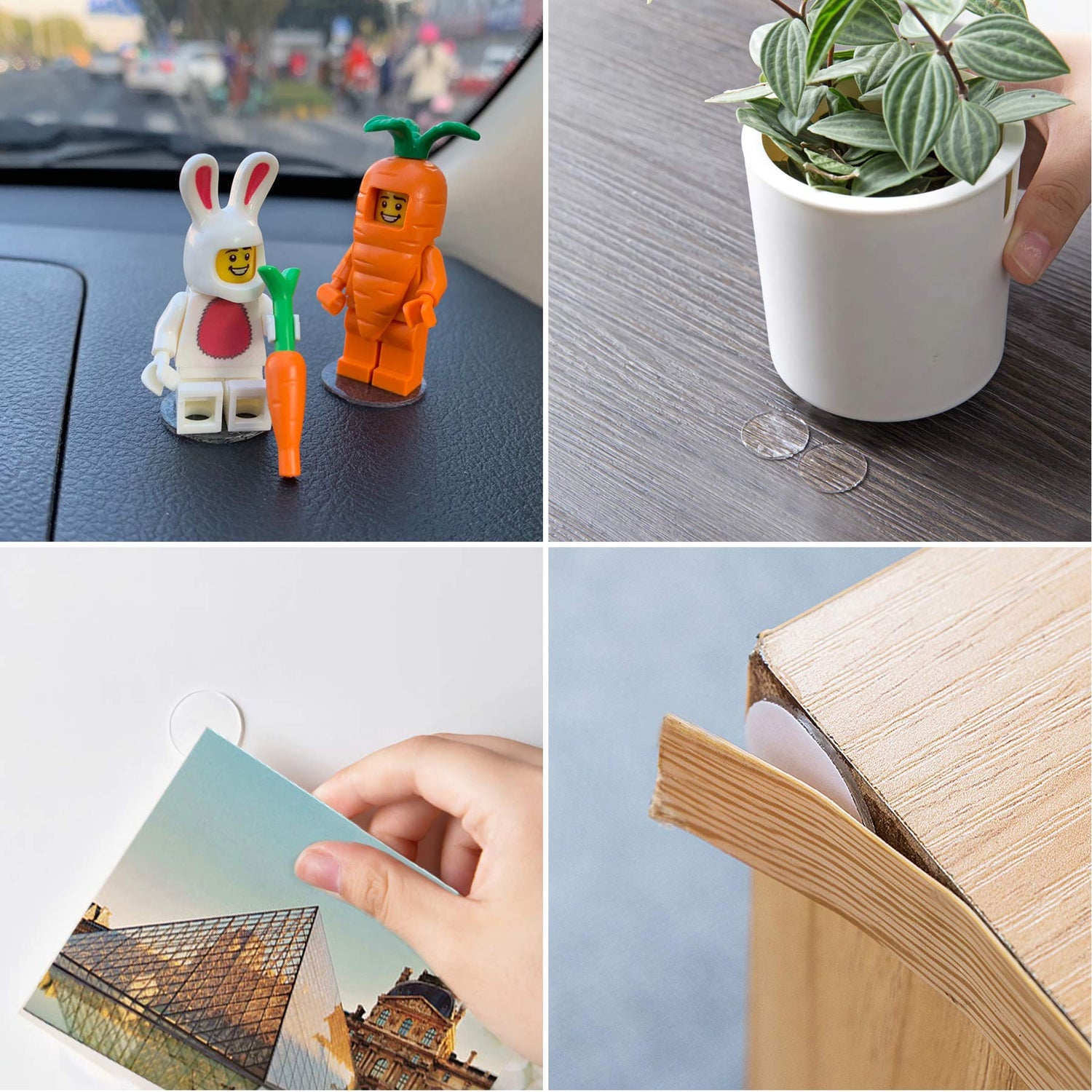 JANYUN 280 Pcs Double Sided Sticky Dot Stickers Removable Round Putty Clear Sticky Tack No Trace Sticky Putty Waterproof Small Stickers for Festival JANYUN