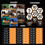 Heavy Duty Poly Tarp - 12' x 20' - 10 Mil Thick Waterproof, UV Blocking Protective Cover - Reversible Silver and Black - Laminated Coating - Grommets Xpose Safety