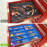 42 Pack Tool Box Organizer Tool Tray Dividers, Rolling Tool Chest Cart Cabinet Workbench Desk Drawer Organization and Storage for Hardware, Parts, KeFanta