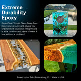 Deep Pour Epoxy Resin Crystal Clear Liquid Glass®, Eye Candy Variety Pack A Bundle - 2-4 inch 3 GL Resin Kit - Self Leveling, Clear Resin Epoxy, FGCI