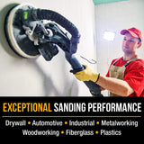 Dura-Gold Premium 9" Drywall Sanding Discs - 120 Grit (Box of 10) - High-Performance Sandpaper Discs with Hook & Loop Backing, Fast Cutting Aluminum Dura-Gold