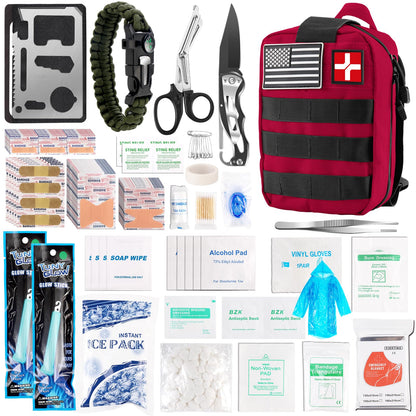 DLMD 278 PCS First Aid Kit for Car Home, Gifts for Dad Him Men Women Kids Christmas,Survival Kits/Emergency Medical Supplies for Travel Office - WoodArtSupply