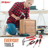 Hi-Spec 42pc Red Household DIY Small Tool Kit. Tool Box Set of Starter Basic Tools Kit for Home & Office Hi-Spec