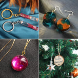 LEOBRO Hand Drill, Pin Vise Hand Drill for Jewelry Making, Mini Drill with Small Drill Bits, Drill Press Vise, 210pcs Keychain Making Supplies, Resin LEOBRO