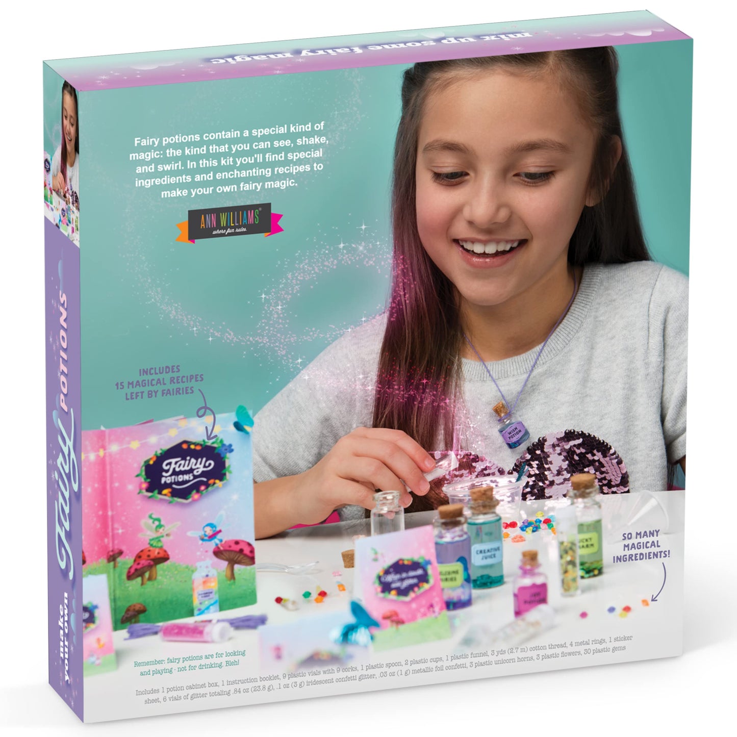 Craft-tastic – Fairy Potions Craft Kit – Make 9 Magical Fairy Potions - WoodArtSupply