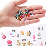 YITOHOP 8800+pcs 4mm 12/0 48 Colors Glass Seed Beads, Charms Bracelet Jewelry Making Beads Kit Gifts for Teen Girls Crafts for Girls Ages 8-12 YITOHOP